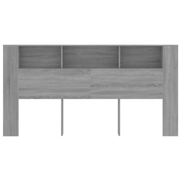 Mueble cabecero gris Sonoma 200x18,5x104,5 cm