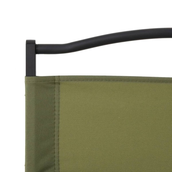 Sillas de camping 2 uds tela Oxford verde 54x43x59 cm