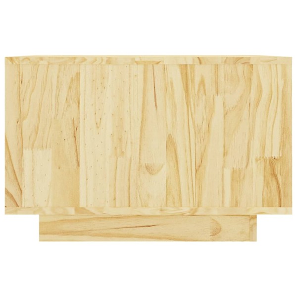 Mesa de centro de madera maciza de pino 50x50x33,5 cm