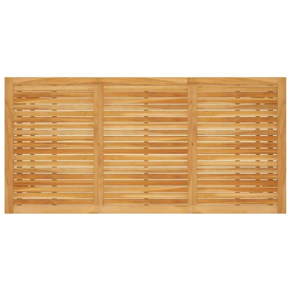 Mesa de comedor de jardín madera maciza de acacia 206x100x74 cm