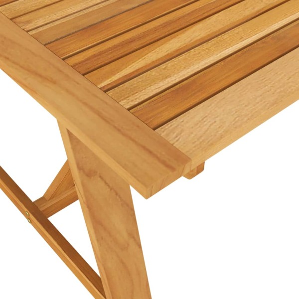 Mesa de comedor de jardín madera maciza de acacia 206x100x74 cm