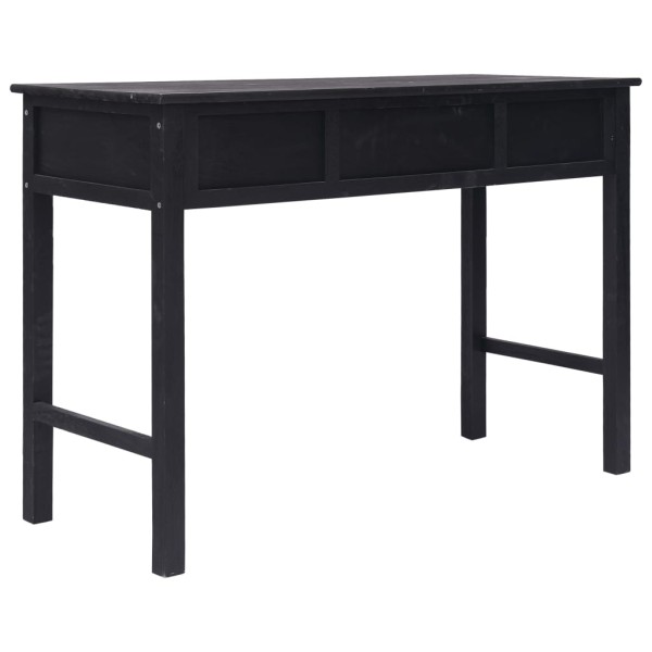 Mesa consola de madera negra 110x45x76 cm