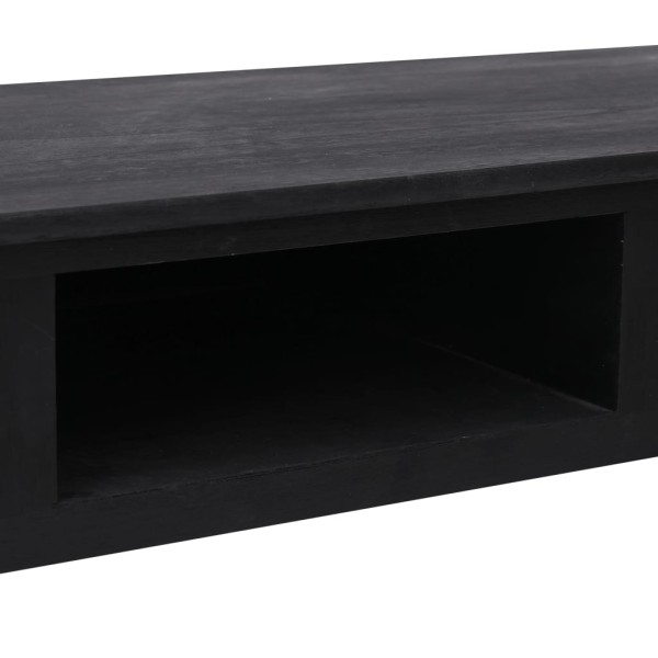 Mesa consola de madera negra 110x45x76 cm