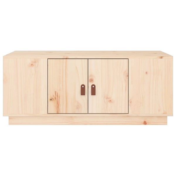 Mesa de centro de madera maciza de pino 100x50x41 cm