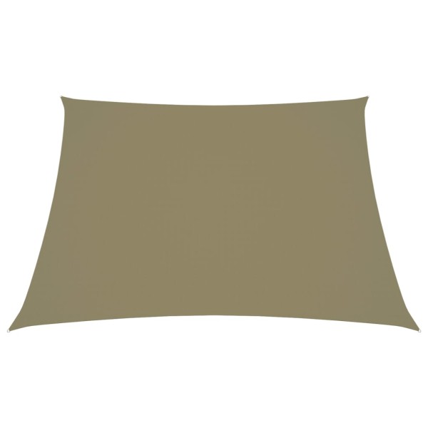 Toldo de vela cuadrado tela Oxford beige 7x7 m