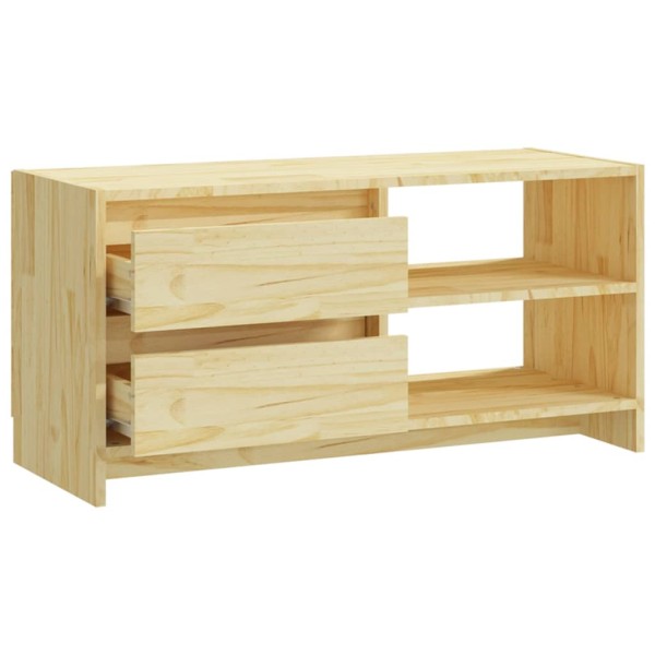 Mueble de TV madera maciza de pino 80x31x39 cm