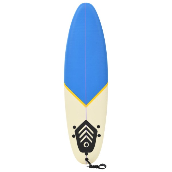 Tabla de surf 170 cm azul y crema