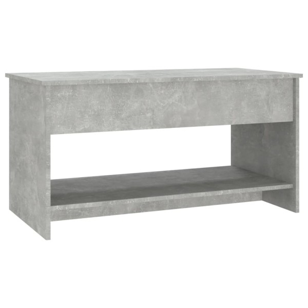 Mesa de centro madera contrachapada gris hormigón 102x50x52,5cm