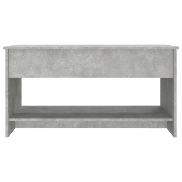 Mesa de centro madera contrachapada gris hormigón 102x50x52,5cm