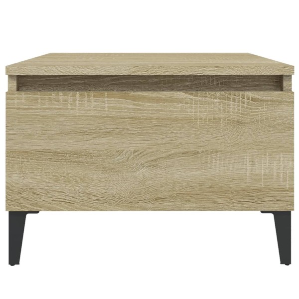 Mesa auxiliar madera contrachapada roble Sonoma 50x46x35 cm