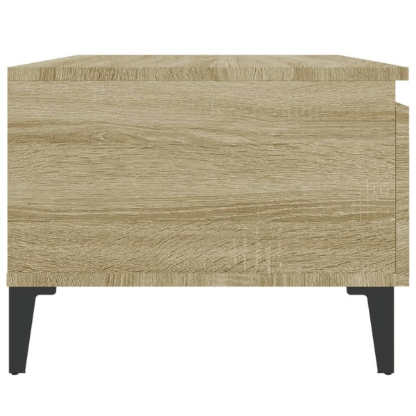 Mesa auxiliar madera contrachapada roble Sonoma 50x46x35 cm