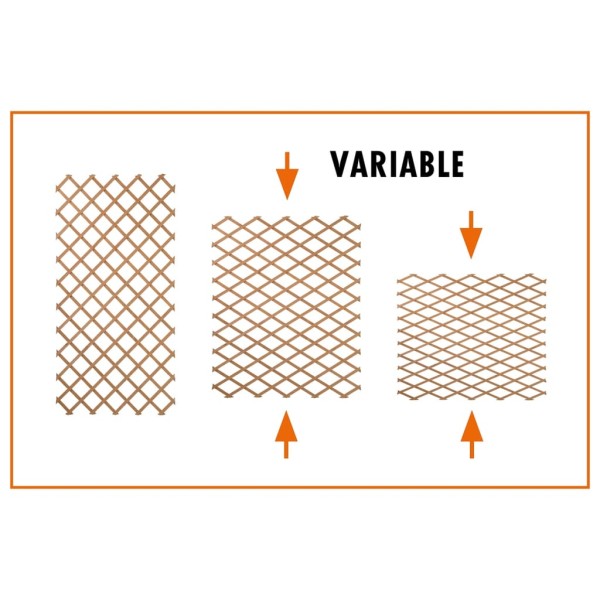 Nature Enrejado de jardín madera marrón 100x300 cm