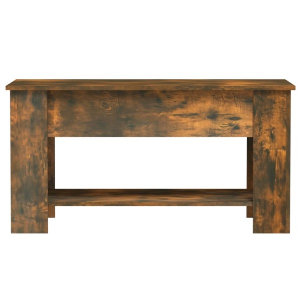 Mesa de centro madera contrachapada roble ahumado 101x49x52 cm