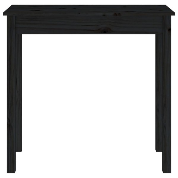 Mesa consola de madera maciza de pino negro 80x40x75 cm