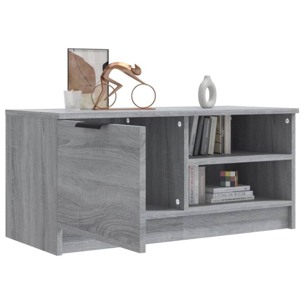 Mueble para TV madera contrachapada gris Sonoma 80x35x36,5 cm