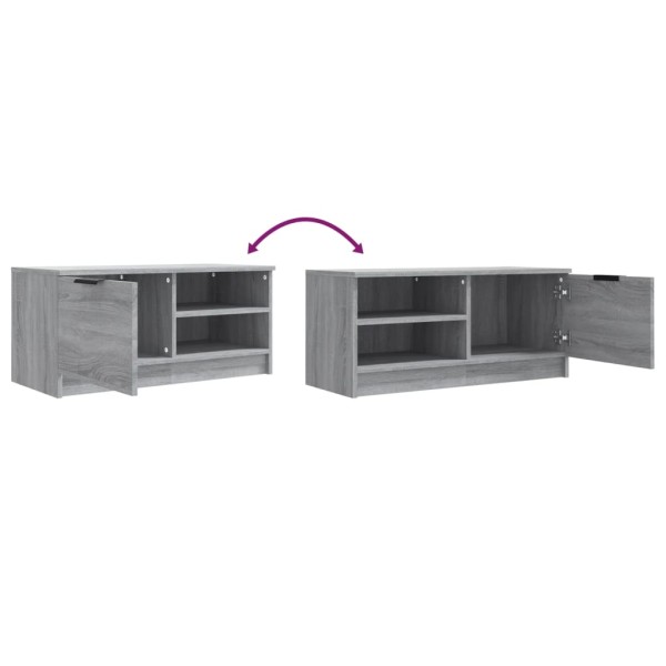 Mueble para TV madera contrachapada gris Sonoma 80x35x36,5 cm