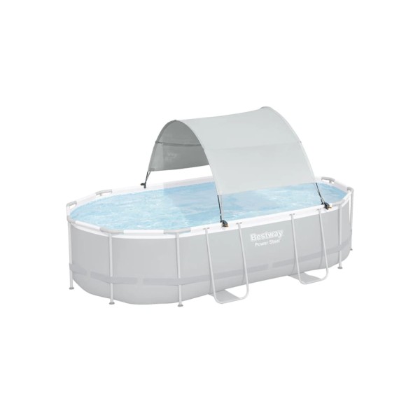 Bestway Toldo para piscina desmontable blanco