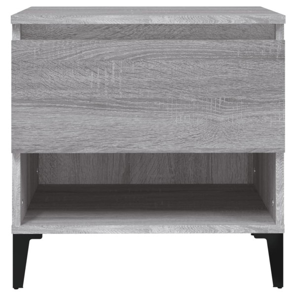 Mesa auxiliar de madera contrachapada gris Sonoma 50x46x50 cm