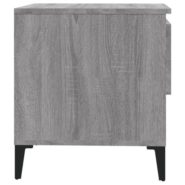 Mesa auxiliar de madera contrachapada gris Sonoma 50x46x50 cm