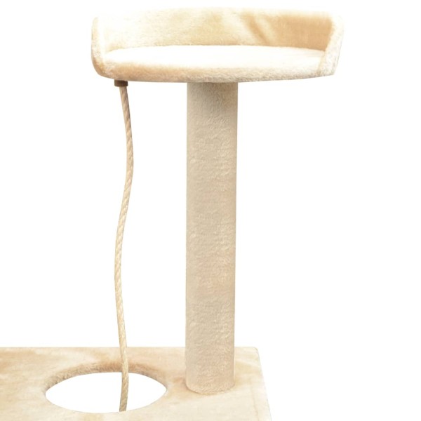 Rascador para gatos con poste rascador de sisal 150 cm beige