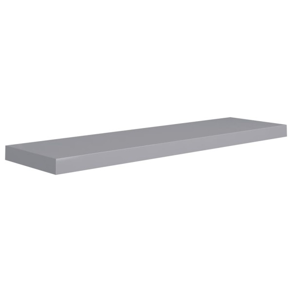 Estantes flotantes de pared 2 uds MDF gris 90x23,5x3,8 cm