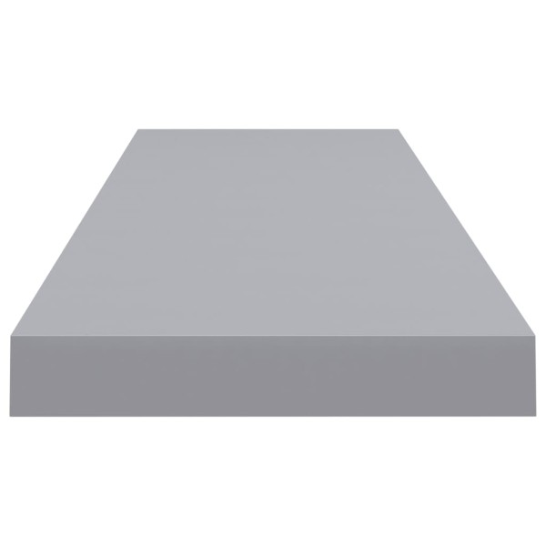 Estantes flotantes de pared 2 uds MDF gris 90x23,5x3,8 cm