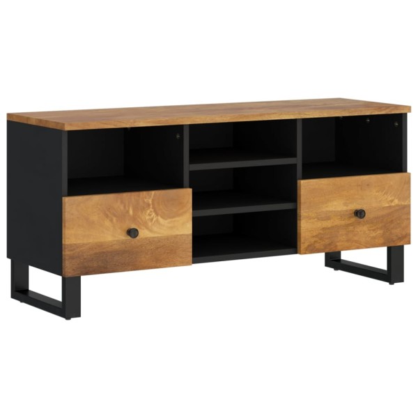 Mueble de TV madera mango y madera de ingeniería 100x33x46 cm