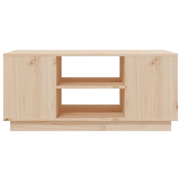 Mesa de centro de madera maciza de pino 90x49x40,5 cm