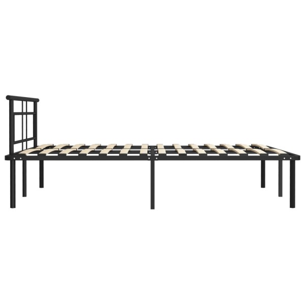 Estructura de cama de metal negra 160x200 cm