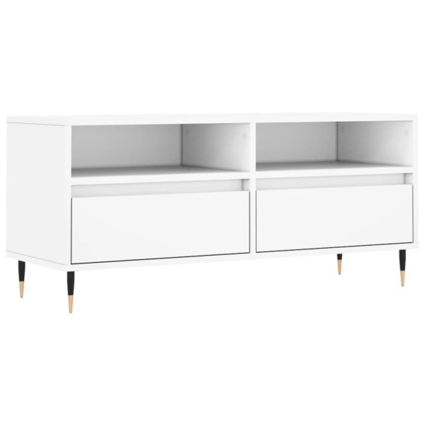 Mueble para TV madera contrachapada blanco 100x34,5x44,5 cm