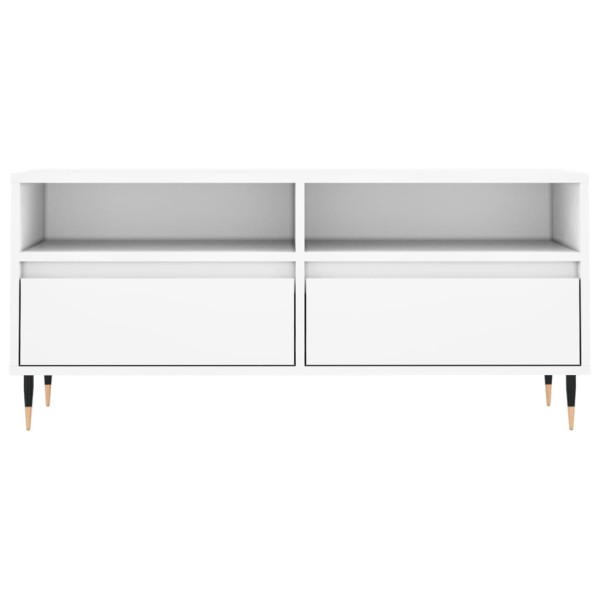 Mueble para TV madera contrachapada blanco 100x34,5x44,5 cm