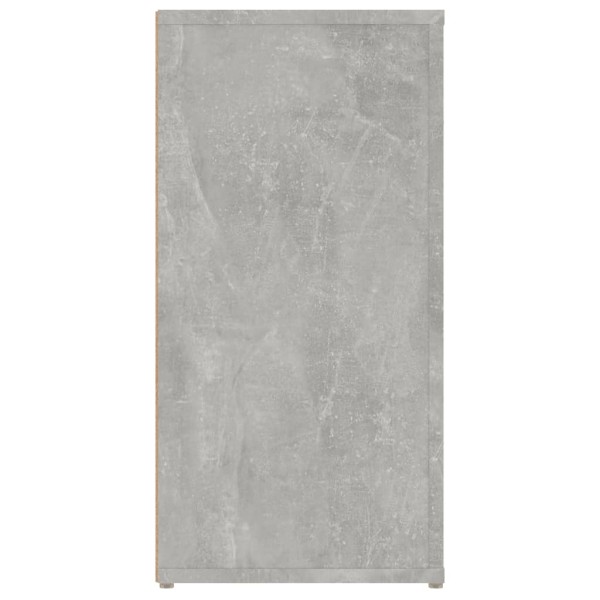 Aparador de madera contrachapada gris hormigón 100x30x59,5 cm