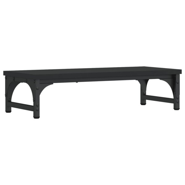 Soporte para pantalla madera de ingeniería negro 55x23x14 cm