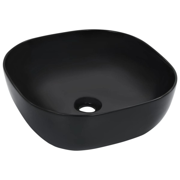 Lavabo 42,5x42,5x14,5 cm cerámica negro