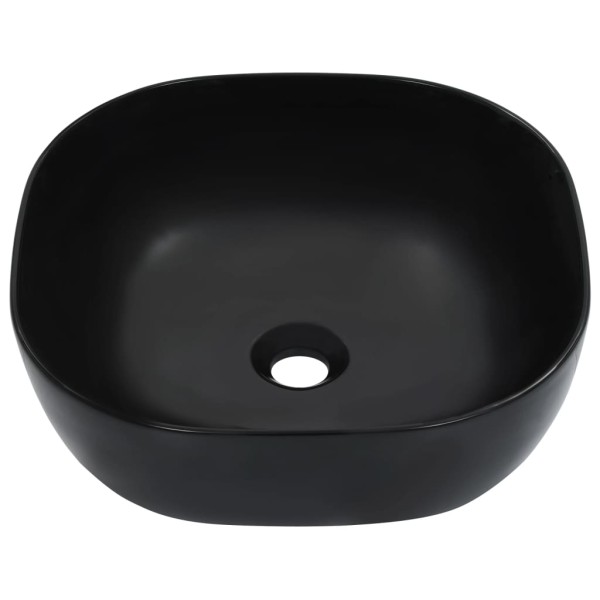 Lavabo 42,5x42,5x14,5 cm cerámica negro