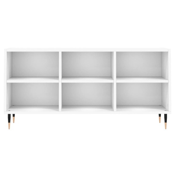 Mueble de TV madera de ingeniería blanco 103,5x30x50 cm