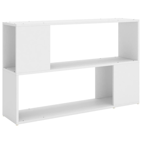 Estantería librería madera contrachapada blanco 100x24x63 cm