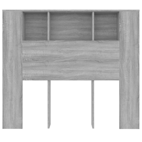 Mueble cabecero gris Sonoma 120x18,5x102,5 cm