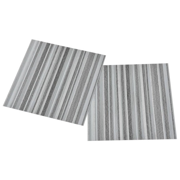 Lamas para suelo autoadhesivas 55 piezas PVC 5,11 m² gris claro