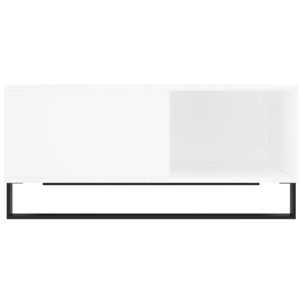 Mesa de centro madera contrachapada blanco 80x80x36,5 cm