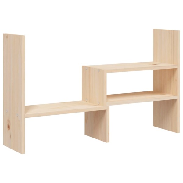 Soporte para monitor madera maciza de pino (39-72)x17x43 cm