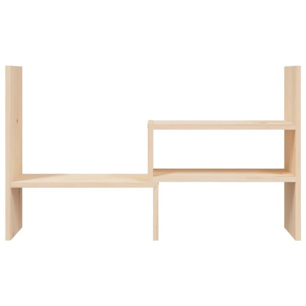 Soporte para monitor madera maciza de pino (39-72)x17x43 cm