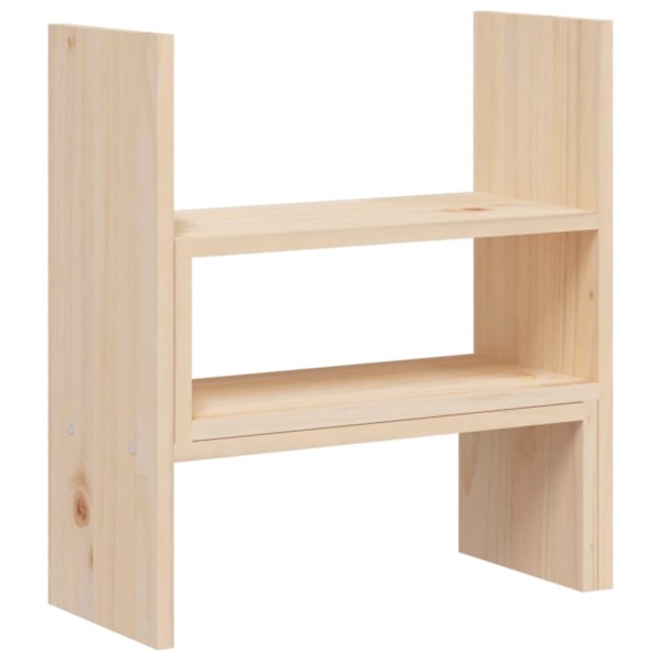 Soporte para monitor madera maciza de pino (39-72)x17x43 cm