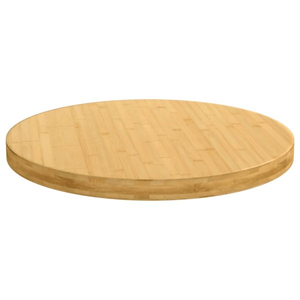 Tablero de mesa de bambú Ø80x4 cm