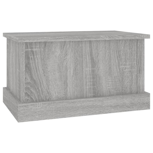 Baúl almacenaje madera contrachapada gris sonoma 50x30x28 cm