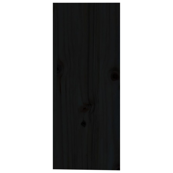 Botellero de madera maciza de pino negro 62x25x62 cm