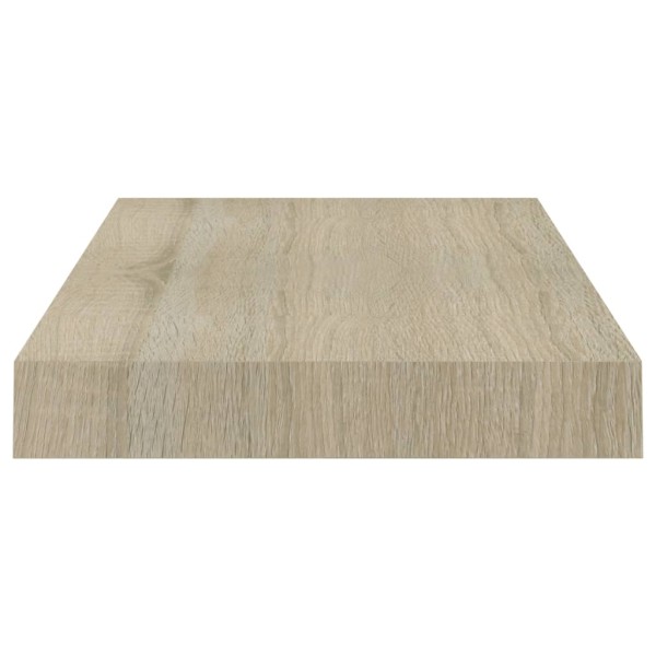 Estantes flotantes de pared 2 uds MDF roble 40x23x3,8 cm