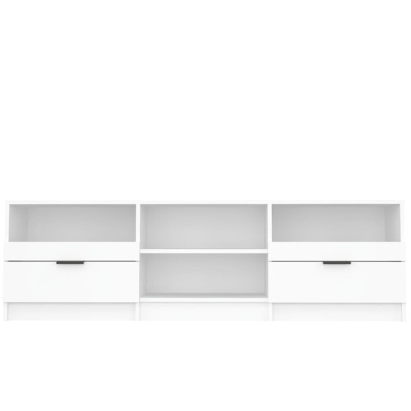 Mueble para TV madera contrachapada blanco 150x33,5x45 cm