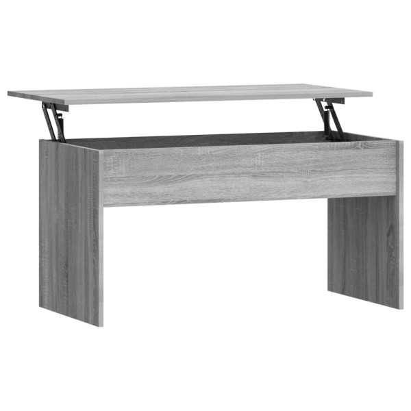 Mesa de centro madera contrachapada gris Sonoma 102x50,5x52,5cm