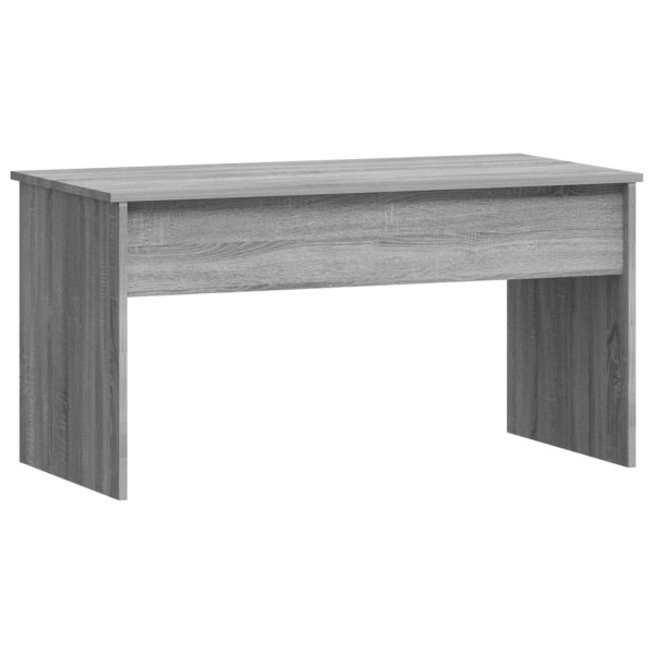 Mesa de centro madera contrachapada gris Sonoma 102x50,5x52,5cm